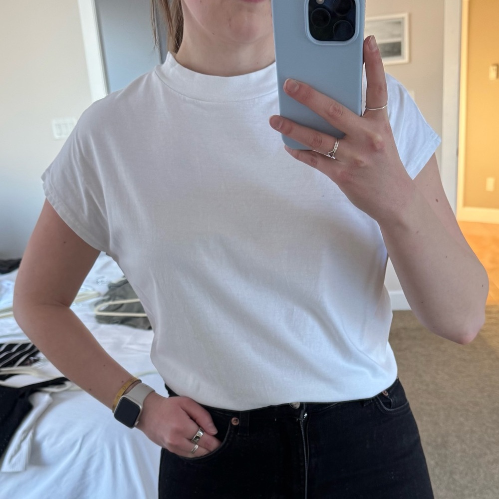 Weekday White Short Sleeve Tee